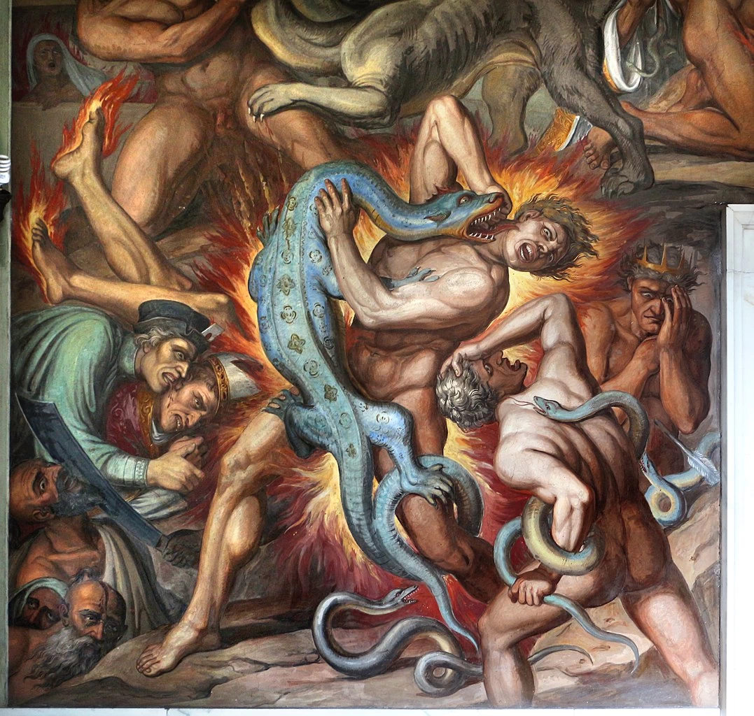Stanza di Dante. Casino di villa Massimo, Roma - Inferno 2